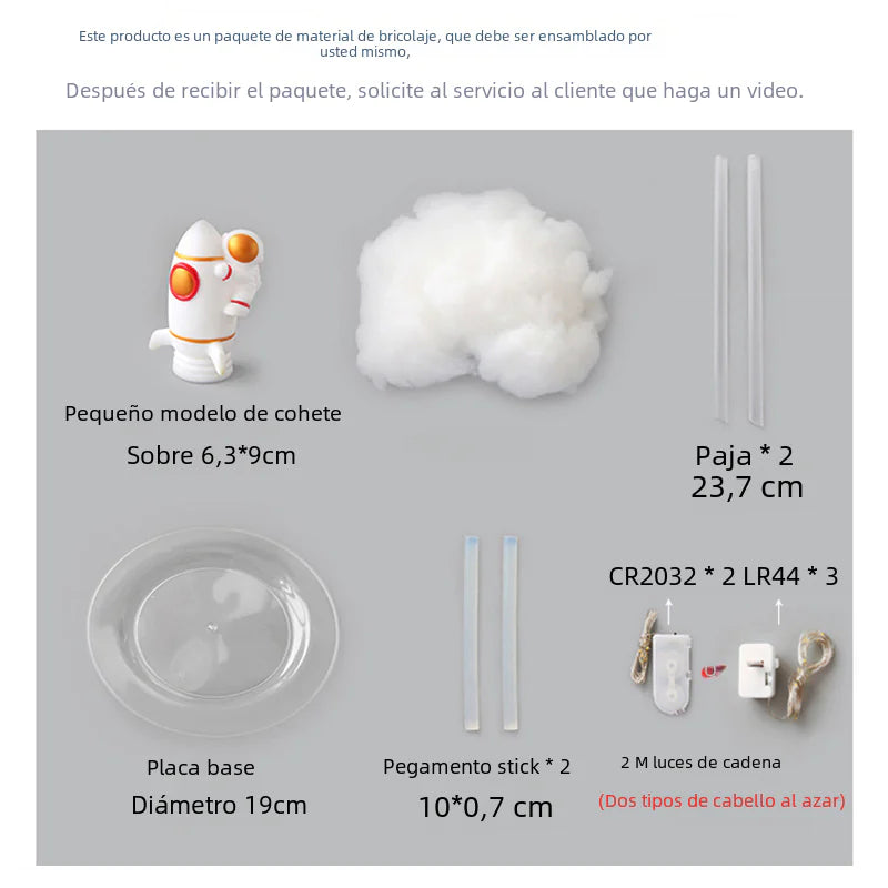 Creative Rocket Lamp DIY Kit - Astronaut Night Light