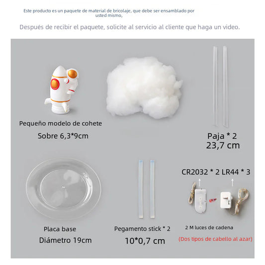 Creative Rocket Lamp DIY Kit - Astronaut Night Light