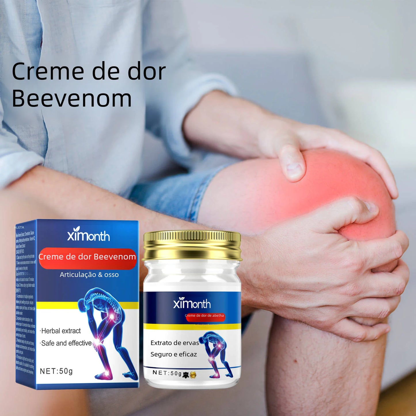 Ximonth Bee Venom Joint Care Cream for Pain Relief